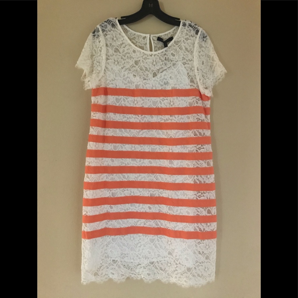 NWT BCBG MAXAZRIA Lace Sheath Dress Size L